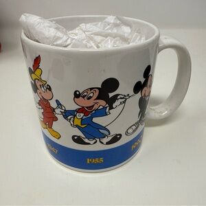 Disney Mickey Mouse Evolution Mug - White, Blue, Red, Yellow